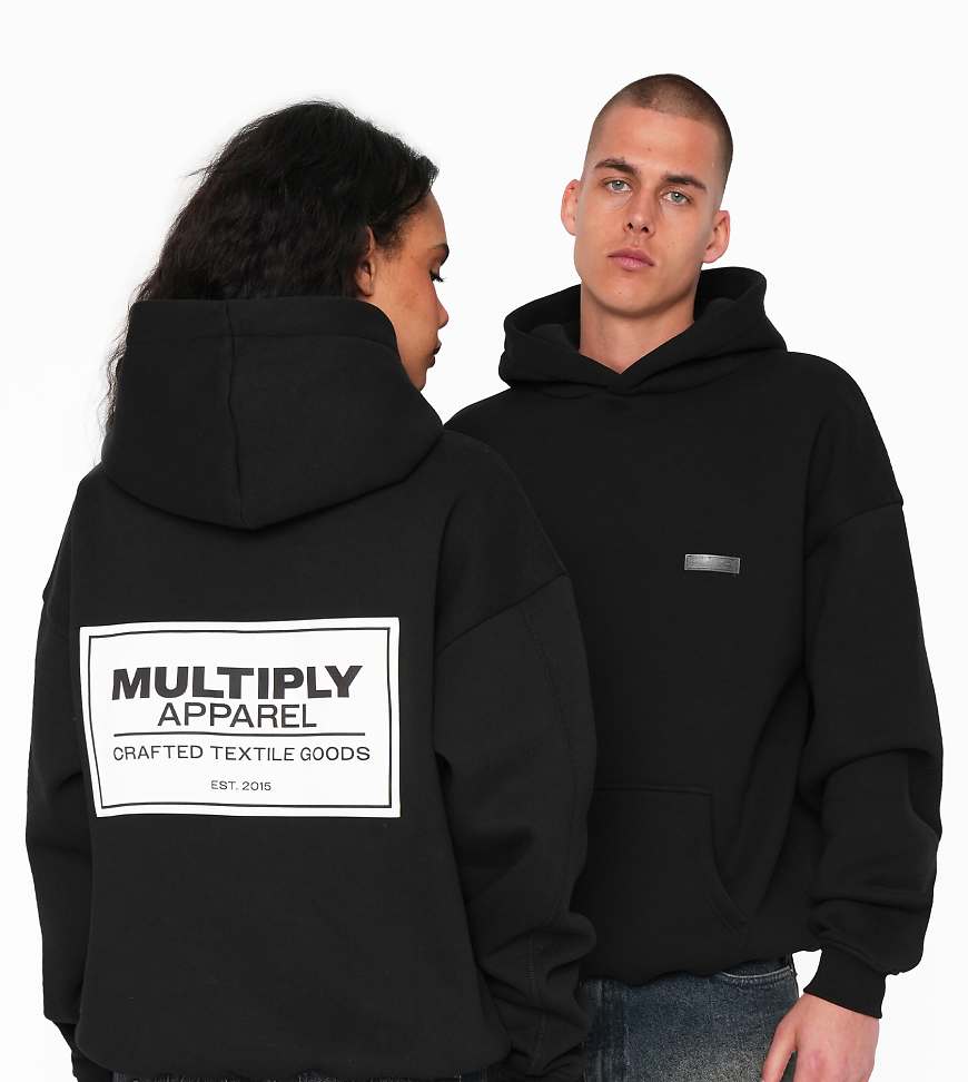 Multiply Apparel - Oversize-Kapuzenpullover in Schwarz mit Grafikprint Multiply Apparel - Oversize-Kapuzenpullover in Schwarz mit Grafikprint von Multiply Apparel