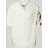 Multiply Apparel Oversized Freizeithemd mit 1/2-Arm in Offwhite, Größe L von Multiply Apparel