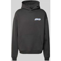 Multiply Apparel Oversized Hoodie mit Label-Print in Black, Größe S von Multiply Apparel