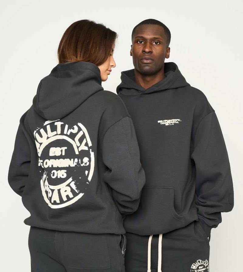 Multiply Apparel - Ring - Oversize-Kapuzenpullover in schwarze Limonade von Multiply Apparel