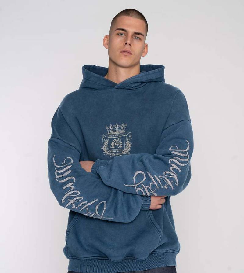 Multiply Apparel - Royalty - Oversize-Kapuzenpullover in Prunkblau von Multiply Apparel