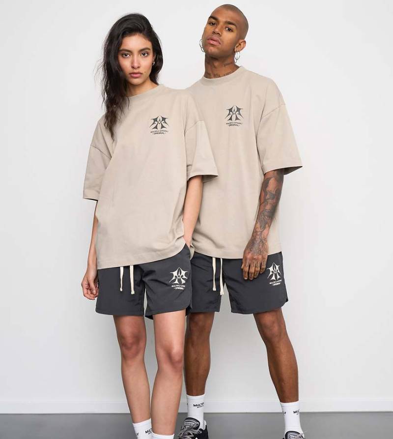 Multiply Apparel - Sketch - Shorts aus Webstoff in schwarze Limonade von Multiply Apparel