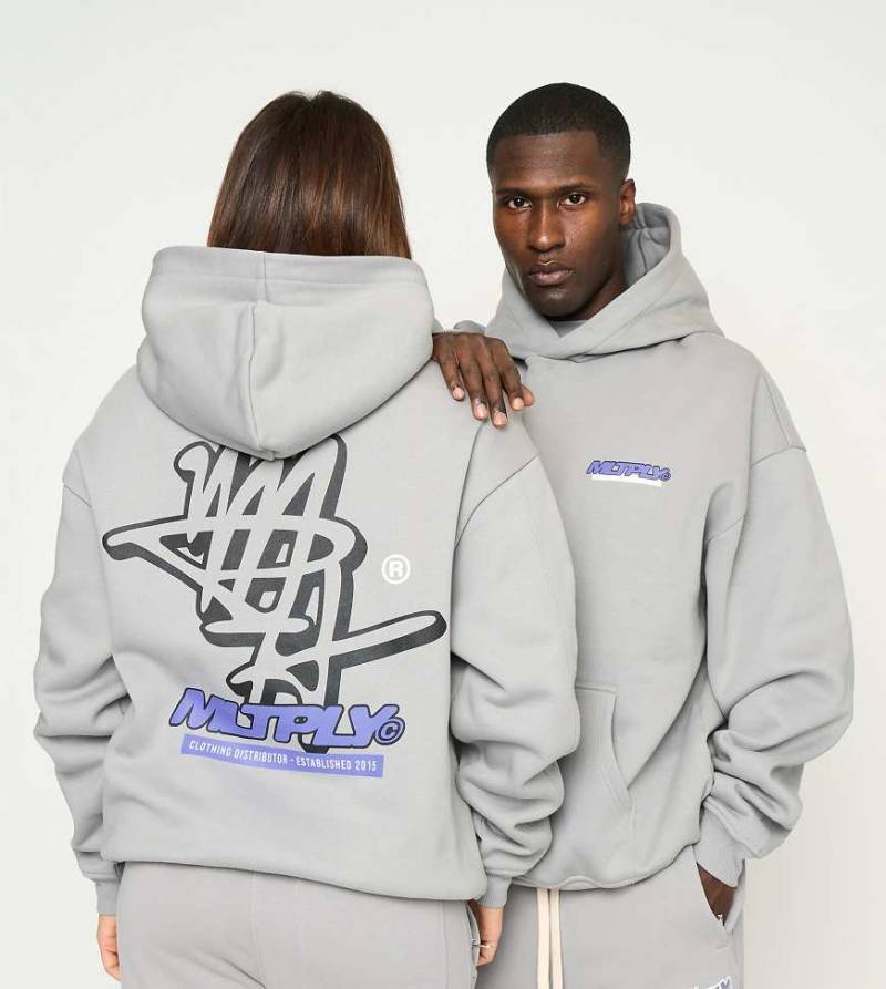 Multiply Apparel - Unity - Oversize-Kapuzenpullover in ultimativem Grau von Multiply Apparel