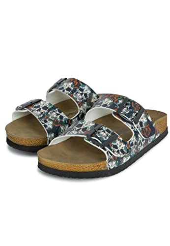 mumka Damen Calaveras y Rosas Sandale, Mehrfarbig, 37 EU von Mumka