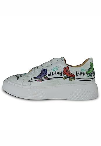 Mumka Shoes – Plateau Damen – Roller Queen Größe 36 – Sneakers mit Sohle aus Thermoplast Sneaker, Mehrfarbig, EU von Mumka