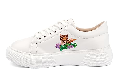 Mumka Damen Tiger Sneaker, Mehrfarbig, 40 EU Mumka Damen Tiger Sneaker, Mehrfarbig, 40 EU von Mumka