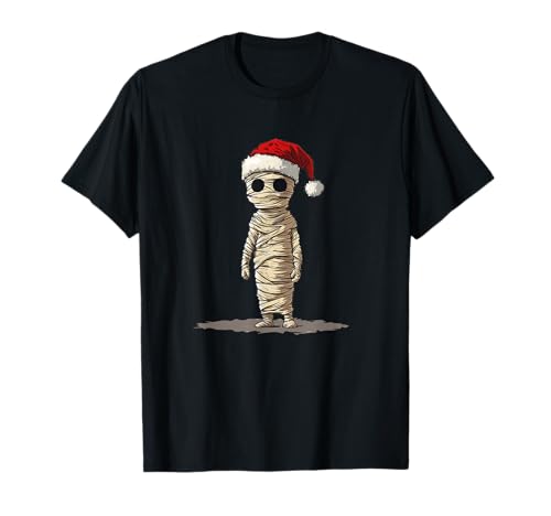 Weihnachtsmannmütze trifft auf EIN lustiges Outfit im Mama-Look T-Shirt von Mummy Christmas