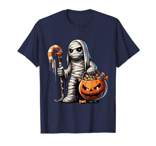 Gruselige Halloween Mama Geist Gruselige Süßigkeitentüte T-Shirt von Mummy Ghost Halloween Last Minute Outfit