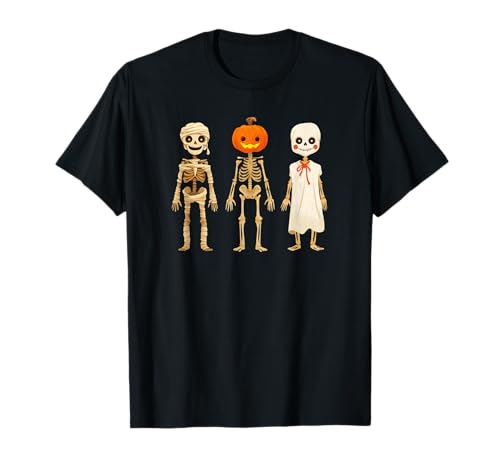 Skelett Mama Kürbis Geist Halloween Kostüm T-Shirt Skelett Mama Kürbis Geist Halloween Kostüm T-Shirt von Mummy Skeleton Halloween Pumpkin Graphic Tees