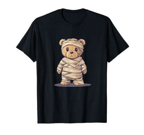 Teddybär gewickelt als Halloween-Mumie für Jungen und Mädchen T-Shirt Teddybär gewickelt als Halloween-Mumie für Jungen und Mädchen T-Shirt von Mummy Teddy Bear