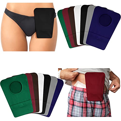 Mumufy Stomabeutel für Damen und Herren, mit runder Öffnung, Pflegeschutz, Duschtuch, Abdeckung, Geruch, 14 Stück, 7 Farben, as the pictures shown von Mumufy