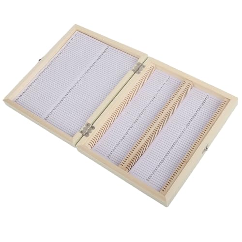 100pcs Biology Glas Vorbereitetes Mikroskop -Objektträger -Leiterbox: Kompakte Metallschnalle, Ungiftig und Geruchlos - Geeignet für die Slice -Sammlung Geeignet 100pcs Biology Glas Vorbereitetes Mikroskop -Objektträger -Leiterbox: Kompakte Metallschnalle, Ungiftig und Geruchlos - Geeignet für die Slice -Sammlung Geeignet von Mumusuki