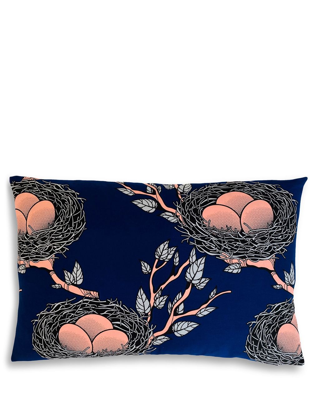 Mumutane Iki Kissen mit Nest-Print - Blau von Mumutane