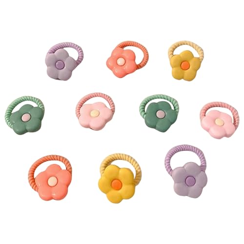 10 Stück Cartoon-Haargummis mit Obst-/Blumen-Designs für kleine Mädchen und Kinder, Sprinig Haarstyling-Haarband 10 Stück Cartoon-Haargummis mit Obst-/Blumen-Designs für kleine Mädchen und Kinder, Sprinig Haarstyling-Haarband von Mumuve