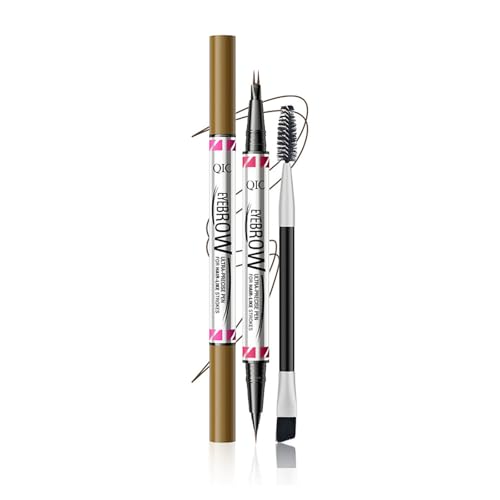 2 Spitzen Microblading Augenbrauenstift Eyeliner 2 in 1 Augenbrauenstift Dual Ended Pinsel für Make-up Bleistift Dual Ended Pinsel von Mumuve