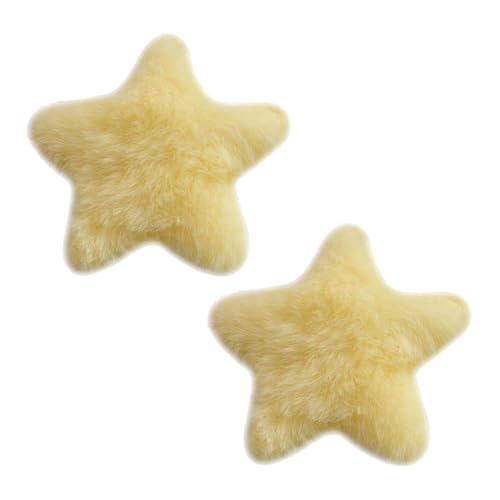 2 Stück Plüschstern Y2K-Stil Stern Mini Stern Haarnadel Süße Handgemachte Niedliche Pins Haarnadel Kopfbedeckung Haarschmuck Frauen Mädchen Haarnadeln von Mumuve