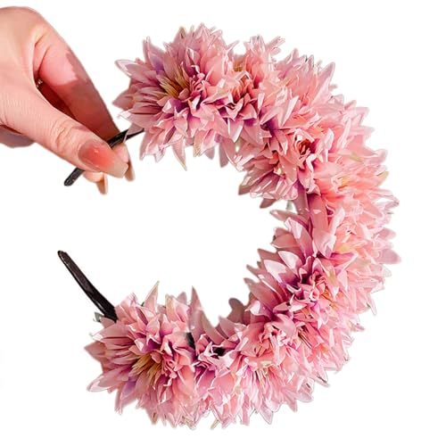 Böhmische Brautgirlanden, Blumen-Haarband, Haarband für Mädchen, Seidenkopf-Reifen, Haar-Accessoire, bunte Blumen, Kopfschmuck, Hochzeit, Festival, Stirnband von Mumuve