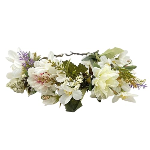 Bunte Blumen-Haarbänder für Damen, Braut, Blumenkranz, perfektes Geschenk, geeignet für verschiedene Anlässe von Mumuve