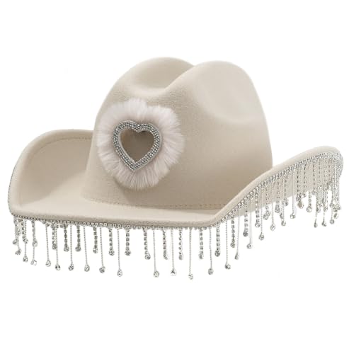 Erwachsene Quasten Cowgirl Hüte Hohlem Frauen Western Cowgirl Auftritten Modell Zeigen Fotografie von Mumuve