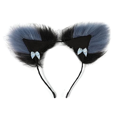 Haarband für Damen, Cartoon für Katze, Ohrenform, niedlicher Haar-Halter, Haar-Halter, Halloween, Party, Kostüm, Kopfbedeckung für Kinder und Frauen von Mumuve