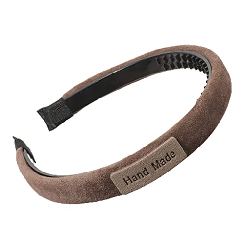 Haarband für Damen, dickes Stirnband, rutschfeste Zähne, gepolsterte Stirnbänder, Schwamm-Kopfschmuck, Vintage-Foto-Requisite, Retro, einfarbiges Haarband von Mumuve