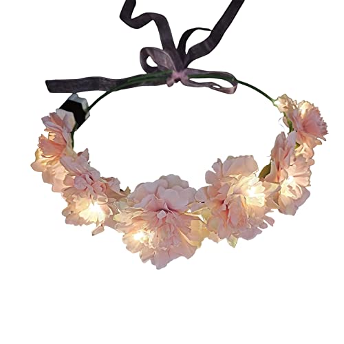 Leuchtende Blumenkronen, LED-Blumenkronen, leuchtendes Stirnband für Damen, leuchtende LED-Blumenkronen, leuchtende Blumenkronen von Mumuve