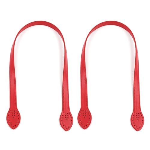 Mumuve 2 x Handtaschengriff, Ersatz-Leder-Schulterriemen für Damen, Geldbörse, Umhängetasche, Achseltasche, Taschengurt, Mehrfarbig, 10, 9.75x5.85in von Mumuve