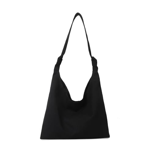 Mumuve 2023 Neue Achseltasche, große Kapazität, Einkaufstasche, Schultertasche für Mädchen und Damen, einfarbig, Unterarmtaschen, trendig, Schwarz , As shown in the picture (error 1-3cm) von Mumuve