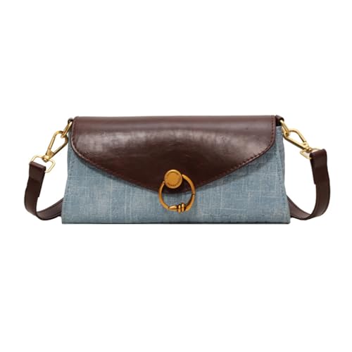 Mumuve 2023 Neue Umhängetasche, Handytasche, kleine quadratische Tasche für Mädchen und Frauen, Magnetschnalle, modische Umhängetasche, trendiges PU, blau, As shown in the picture (error 1-3cm) von Mumuve