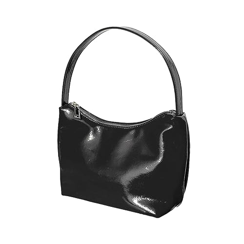 Mumuve 2023 Neue Umhängetasche Unterarmtasche für Mädchen Frauen Trendy Achsel Geldbörse Mode Freizeit Handtasche Groß, Schwarz , As shown in the picture (error 1-3cm) von Mumuve