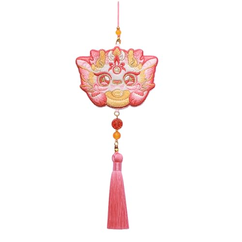 Mumuve 2024 bestickte Beuteltasche mit chinesischem Drachen-Motiv, für Mädchen, Kinder, Zubehör, leer, Mehrfarbig: 19, Size: Approx. 9x6.7cm/3.54x2.64in von Mumuve