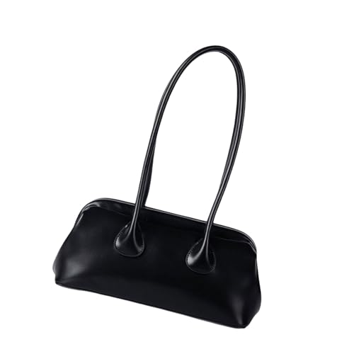 Mumuve Achseltasche aus PU-Leder zur Aufbewahrung von Karten, Handy, Schlüssel, Kosmetik, koreanische Stile für den täglichen Pendler, Schwarz , Size: about 30x10cm/11.81x3.94'' von Mumuve