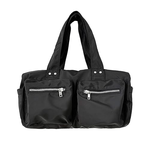 Mumuve Achseltasche mit mehreren Taschen, stilvolle Nylon-Schultertasche, Unterarmtasche für tägliches Pendeln, Reisen und, Schwarz , As shown in the picture (error 1-3cm) von Mumuve
