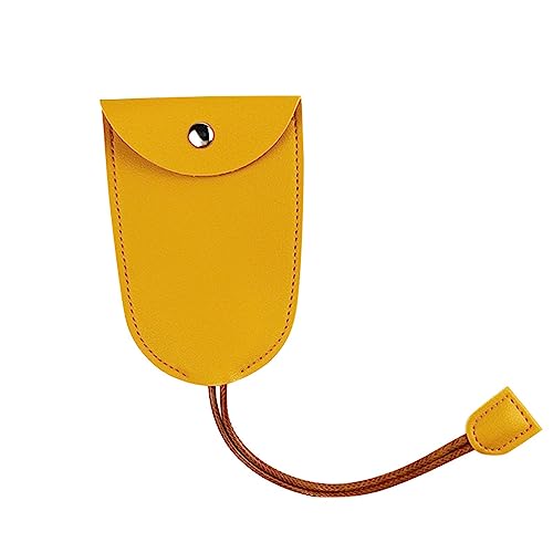 Mumuve Autoschlüssel Tasche Große Kapazität für Autoschlüssel PU Brieftasche Uni, Kurkuma, As shown in the picture (error 1-3cm) von Mumuve