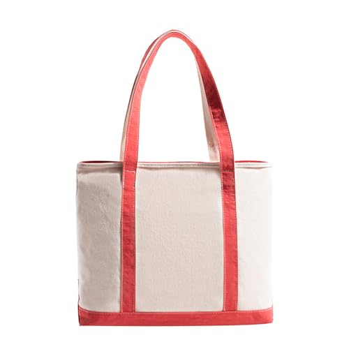 Mumuve Canvas-Tasche mit Reißverschluss, lässige Handtasche für Damen, wassermelone, As shown in the picture (error 1-3cm) von Mumuve