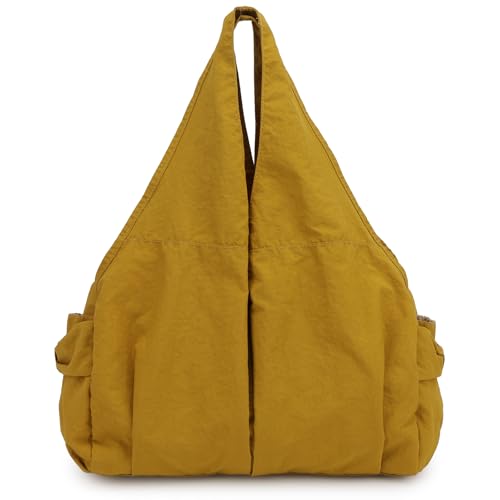 Mumuve Damen Nylon Umhängetasche mit geräumigem Innenraum Praktische Unterarmtaschen Casual Handtasche für Pendeln und Freizeit Modische Tasche, gelb, One Size Mumuve Damen Nylon Umhängetasche mit geräumigem Innenraum Praktische Unterarmtaschen Casual Handtasche für Pendeln und Freizeit Modische Tasche, gelb, One Size von Mumuve