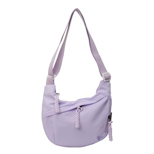 Mumuve Damen-Umhängetasche mit großem Fassungsvermögen, einfarbig, Kuriertasche, lässige Umhängetasche für Uni, Mehrere Farben - 6, As shown in the picture (1-3cm error) von Mumuve
