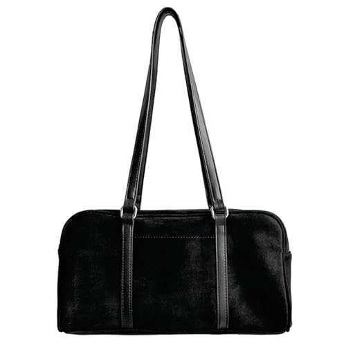 Mumuve Damentasche Herbst Achseltasche Ästhetische Handtasche All-Matching Unterarmtasche Große Kapazität Schultertasche Shopping Dating, Schwarz , As shown in the picture (1-3cm error) von Mumuve