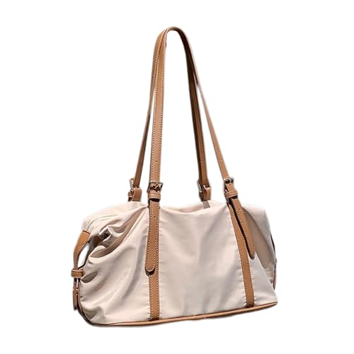 Mumuve Damentasche mit großem Fassungsvermögen, lässige Achseltasche, Nylon-Handtasche, All-Matching-Unterarmtasche, einfaches Pendeln, aprikose, As shown in the picture (1-3cm error) von Mumuve