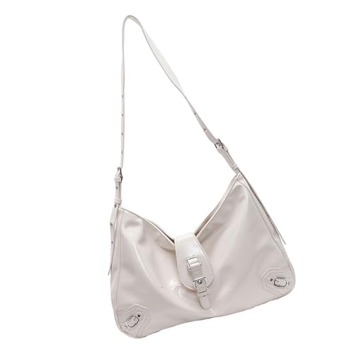 Mumuve Elegante Vintage-Umhängetasche für Damen mit Schnallendetail, Punk, PU-Leder, große Kapazität, Crossbody, Mehrfarbig: 13, As shown in the picture (1-3cm error) von Mumuve
