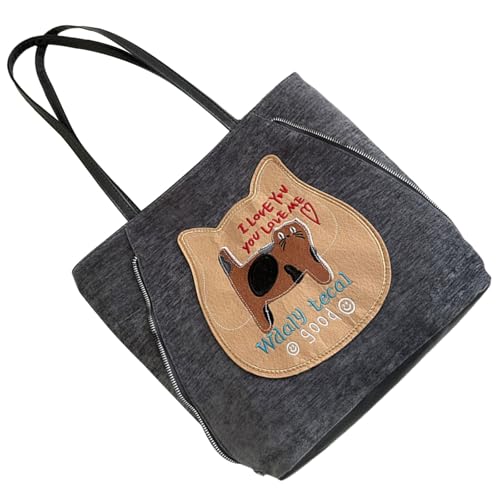 Mumuve Eleganter Rucksack, Schultertasche für Damen, lässige Handtasche mit funktionalen Taschen, Tragegriff oben für den täglichen Gebrauch, grau, As shown in the picture (1-3cm error) von Mumuve