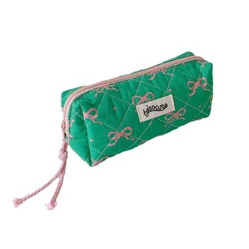 Mumuve Federmäppchen mit großem Fassungsvermögen, 19,1 x 8,6 x 7,6 cm, Stifteetui mit Reißverschluss, großes Fach für Damen, Studenten, Büro, grün, 7.8 in x 3.51 in von Mumuve