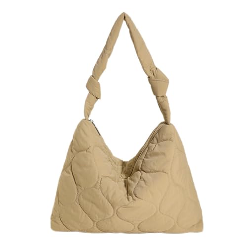 Mumuve Gesteppte Tasche für Damen, Puffer Crossobdy Taschen, leichte gesteppte Polsterung, Schultertasche, khaki, As shown in the picture (error 1-3cm) von Mumuve