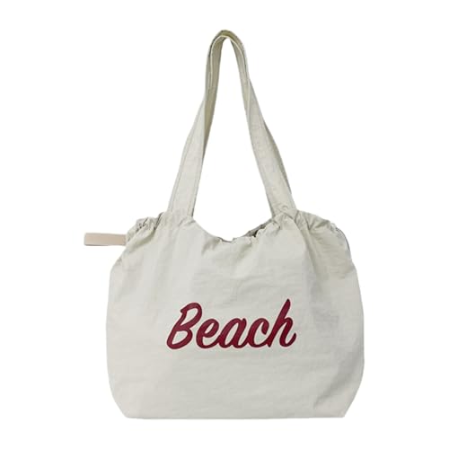 Mumuve Große Kapazität Achseltasche für Frauen Mädchen Kordelzug Schultertasche Schüler Schultasche Einkaufstasche Brief Unterarm, Mehrere Farben - 6, As shown in the picture (1-3cm error) von Mumuve