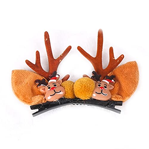 Mumuve Haarnadel-Dekoration, 2 Stück Weihnachts-Haarspangen für Kinder, Haarspangen mit Aufschrift "Merry Christmas" von Mumuve