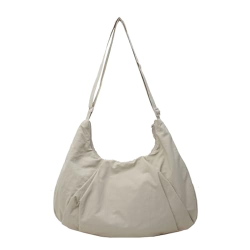 Mumuve Japanische Damen-Umhängetasche, große Kapazität, Umhängetasche, einfarbig, Knödeltasche, weibliche lässige Kuriertasche, Mehrfarbig: 2, 47*31cm (error 1-3cm) von Mumuve