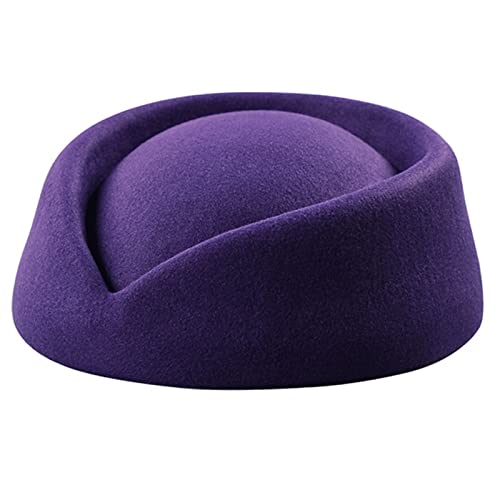Mumuve Kappen Flugbegleiterin Flugbegleiterin Vintage Look Uniform Stewardess Pillbox Tropfenhut Stewardess von Mumuve