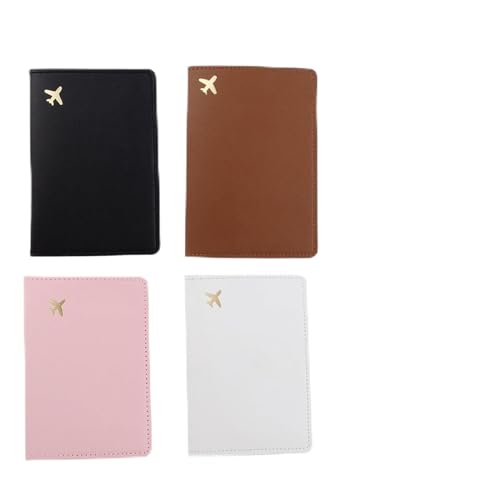 Mumuve Kartenhalter Combo PU Leder Slot Pässe für Frauen Männer Reisen, Mehrfarbig: 4, 14*10CM von Mumuve