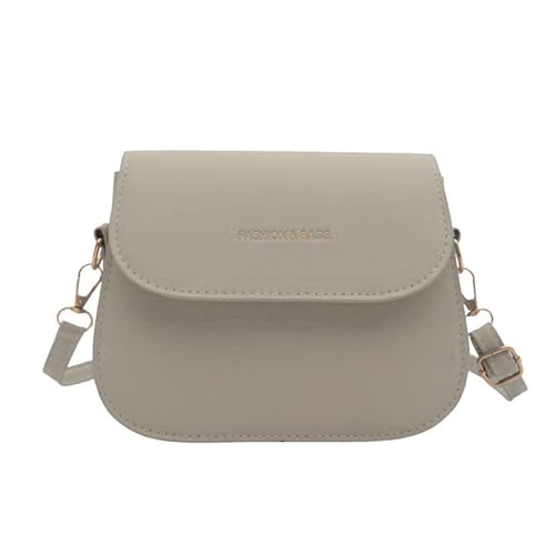 Mumuve Kleine quadratische Umhängetasche für Damen, modische Klappe, PU-Leder, einfarbig, Schultertasche mit verstellbarer, Mehrfarbig: 4, As shown in the picture (1-3cm error) von Mumuve