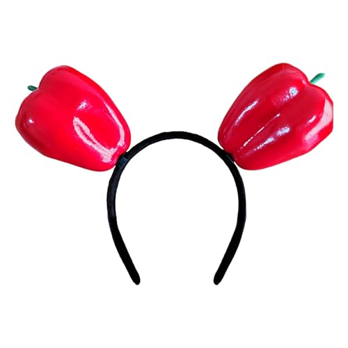 Mumuve Kreatives doppelköpfiges Obst-/Gemüse-Stirnband für Kinder, Jugendliche und modebegeisterte Erwachsene für Partys von Mumuve